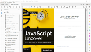 Tampilan eBook JavaScript Uncover