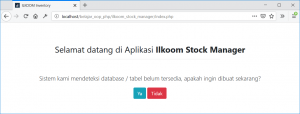 Tampilan studi kasus eBook OOP PHP Uncover - deteksi database