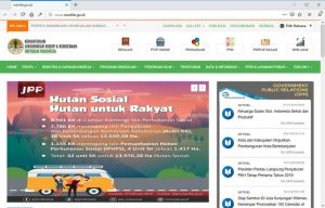 Website kementrian lingkungan hidup