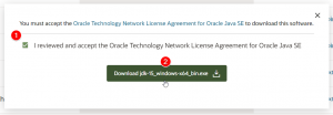 Cara download Java JDK 15 persetujuan lisensi