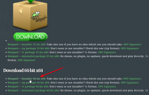 Cara download notepad++