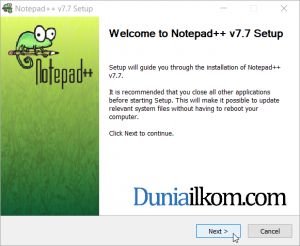 Intalasi Notepad++