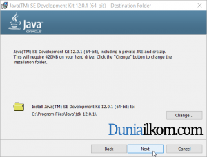 Proses instalasi Java part 2