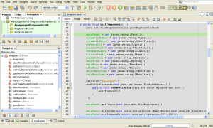 Tampilan IDE NetBeans