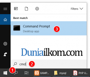 Cara membuat cmd di Windows 10