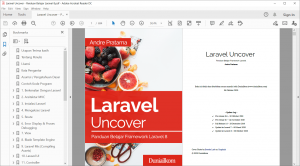 Tampilan eBook Laravel Uncover (8.x)