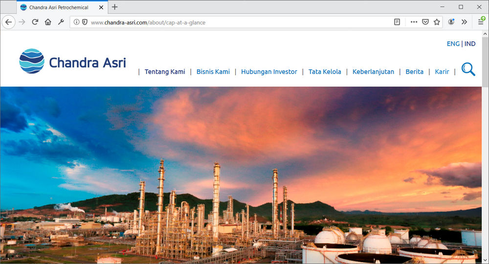 Website Chandra Asri Petrochemical