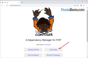 Cara download composer