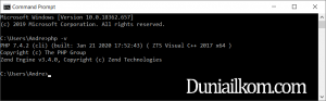 Mengakses PHP dari CMD