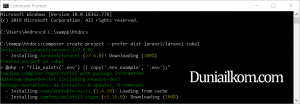 Cara Menginstall Laravel 7