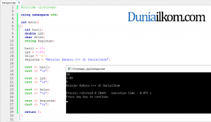 Cara Membuat Variabel di C++