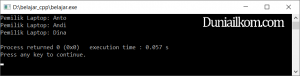 Contoh Kode Program Cara Pembuatan Object C++