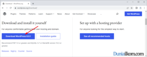 Cara download file wordpress