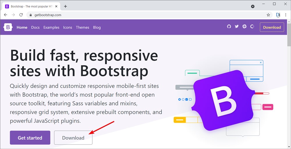 Download file Bootstrap 5
