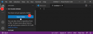 Input Folder belajar_bootstrap ke VS Code