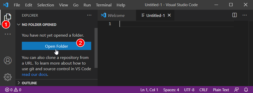 Input Folder belajar_bootstrap ke VS Code