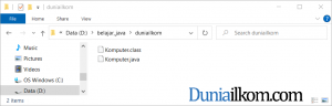 File Komputer.java dan Komputer.class di folder duniailkom