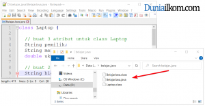 File class Java hasil proses compile