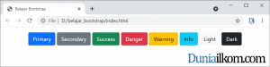 Tutorial Bootstrap Cara Membuat Tombol Berwarna (Button)