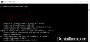 Cara install Laravel 10 dari laravel installer