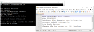 Menulis data C++ ke file teks