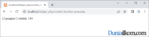 Tutorial Belajar PHP - Pengertian Fungsi atau Function Bahasa PHP