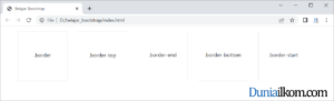 Tutorial Bootstrap - Cara Membuat Border
