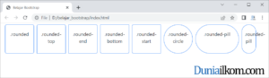 Tutorial Bootstrap - Cara Membuat Border Radius (Sudut Membulat)