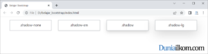 Tutorial Bootstrap - Cara Membuat Efek Bayangan (Shadow)