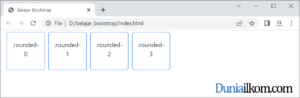 Tutorial Bootstrap - Mengatur Border Radius (Sudut Membulat)