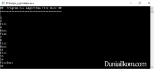 Tutorial Belajar Cpp - Membuat Algoritma Fizz Buzz